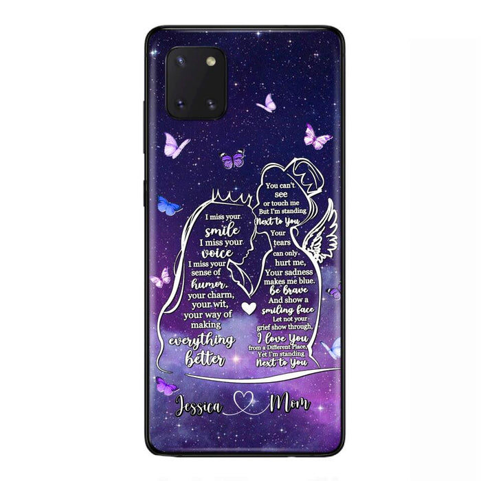 Custom Personalized Memorial Mom Phone Case - Gift Idea For Mom/Daughter - I'm Standing Next To You - Cases For iPhone & Samsung