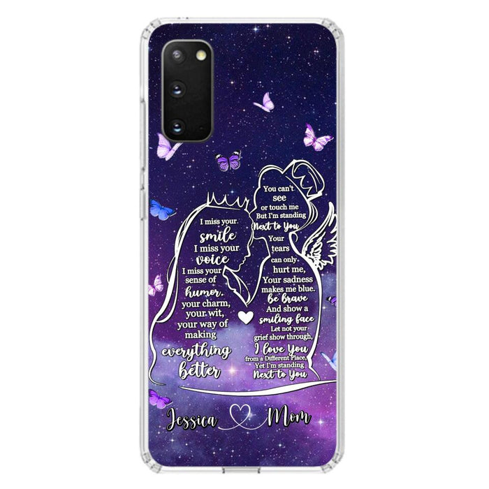 Custom Personalized Memorial Mom Phone Case - Gift Idea For Mom/Daughter - I'm Standing Next To You - Cases For iPhone & Samsung