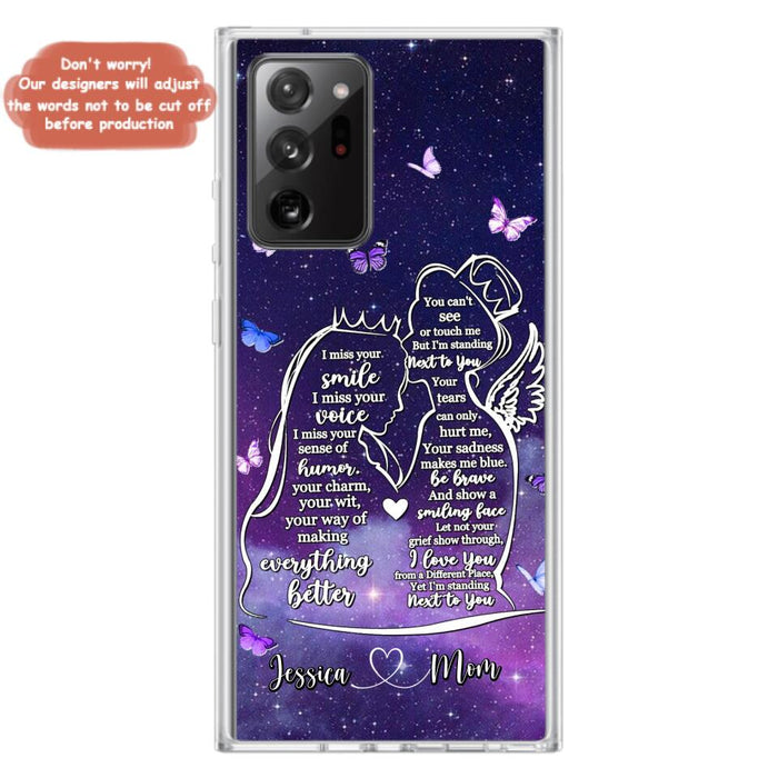 Custom Personalized Memorial Mom Phone Case - Gift Idea For Mom/Daughter - I'm Standing Next To You - Cases For iPhone & Samsung