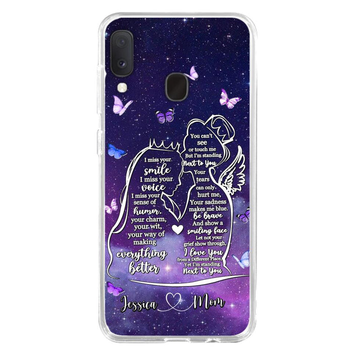 Custom Personalized Memorial Mom Phone Case - Gift Idea For Mom/Daughter - I'm Standing Next To You - Cases For iPhone & Samsung