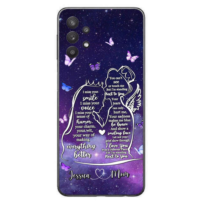 Custom Personalized Memorial Mom Phone Case - Gift Idea For Mom/Daughter - I'm Standing Next To You - Cases For iPhone & Samsung