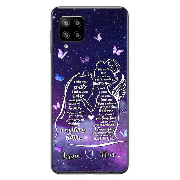 Custom Personalized Memorial Mom Phone Case - Gift Idea For Mom/Daughter - I'm Standing Next To You - Cases For iPhone & Samsung