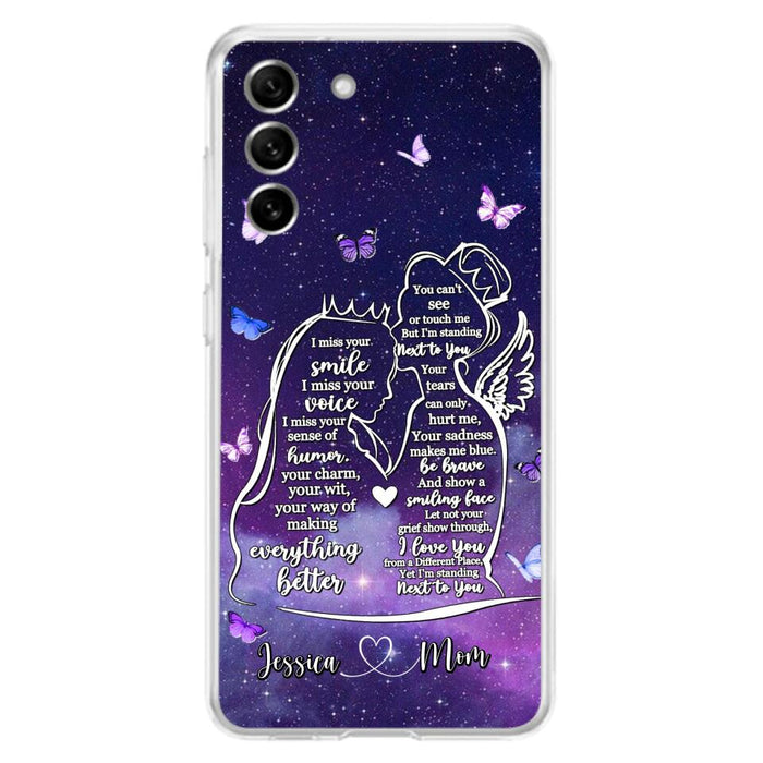 Custom Personalized Memorial Mom Phone Case - Gift Idea For Mom/Daughter - I'm Standing Next To You - Cases For iPhone & Samsung