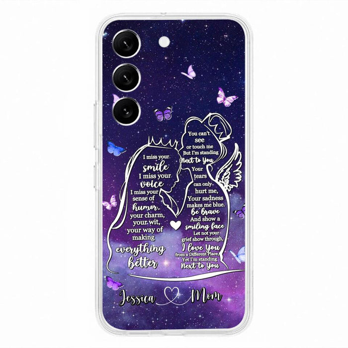 Custom Personalized Memorial Mom Phone Case - Gift Idea For Mom/Daughter - I'm Standing Next To You - Cases For iPhone & Samsung