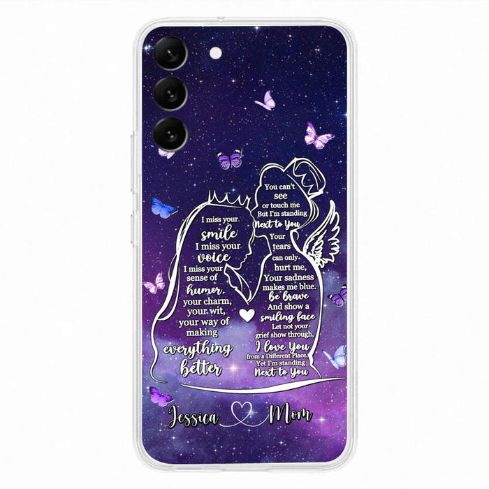 Custom Personalized Memorial Mom Phone Case - Gift Idea For Mom/Daughter - I'm Standing Next To You - Cases For iPhone & Samsung