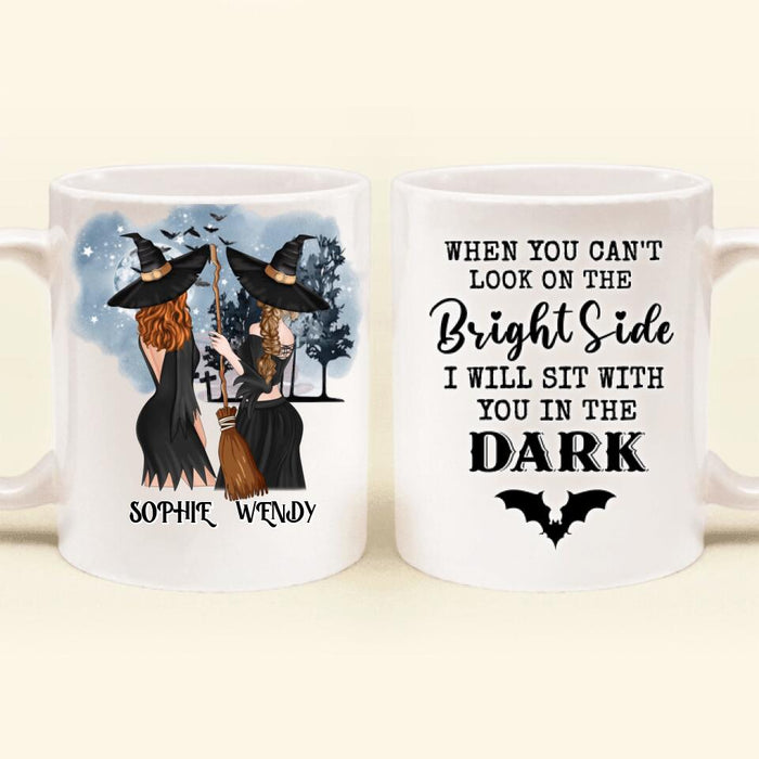 Custom Personalized Friends Witches Mug - Upto 4 Friends - Halloween Gift Idea For Friends/Sisters - Be The Witch You Were Born To Be Magic, Happy, Wild And Free