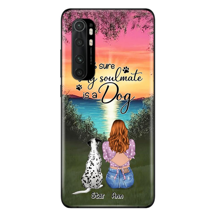 Custom Personalized Dog Mom Phone Case - Up to 4 Dogs - Gift Idea For Dog Lover - Just A Girl Who Loves Dogs - Case For Xiaomi, Oppo And Huawei