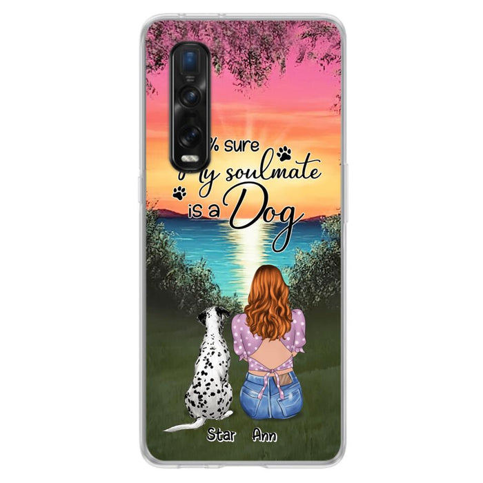 Custom Personalized Dog Mom Phone Case - Up to 4 Dogs - Gift Idea For Dog Lover - Just A Girl Who Loves Dogs - Case For Xiaomi, Oppo And Huawei