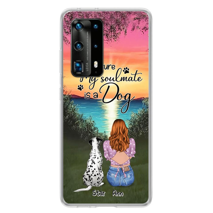 Custom Personalized Dog Mom Phone Case - Up to 4 Dogs - Gift Idea For Dog Lover - Just A Girl Who Loves Dogs - Case For Xiaomi, Oppo And Huawei