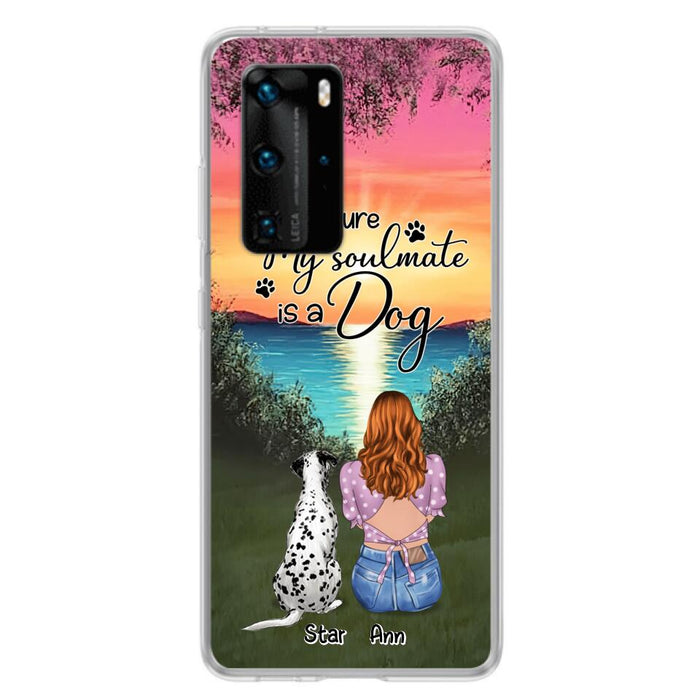 Custom Personalized Dog Mom Phone Case - Up to 4 Dogs - Gift Idea For Dog Lover - Just A Girl Who Loves Dogs - Case For Xiaomi, Oppo And Huawei