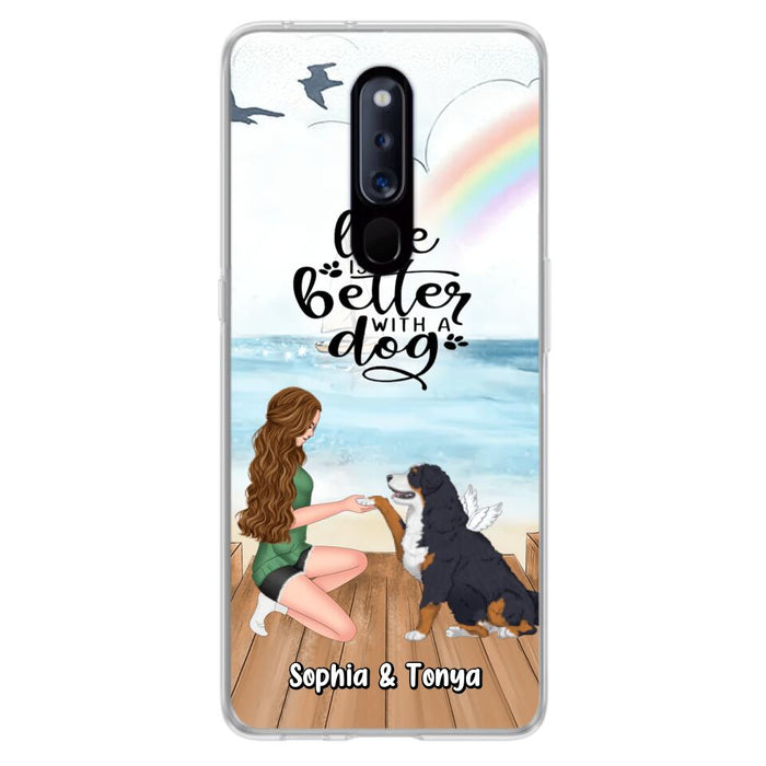 Custom Personalized Dog Mom Phone Case - Gift Idea For Dog Lovers - Life Is Better With A Dog - Case for Xiaomi, Huawei & Oppo