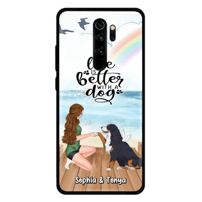 Custom Personalized Dog Mom Phone Case - Gift Idea For Dog Lovers - Life Is Better With A Dog - Case for Xiaomi, Huawei & Oppo