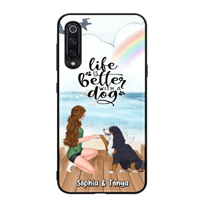 Custom Personalized Dog Mom Phone Case - Gift Idea For Dog Lovers - Life Is Better With A Dog - Case for Xiaomi, Huawei & Oppo