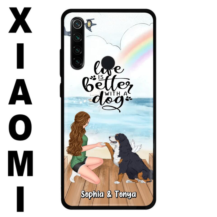 Custom Personalized Dog Mom Phone Case - Gift Idea For Dog Lovers - Life Is Better With A Dog - Case for Xiaomi, Huawei & Oppo