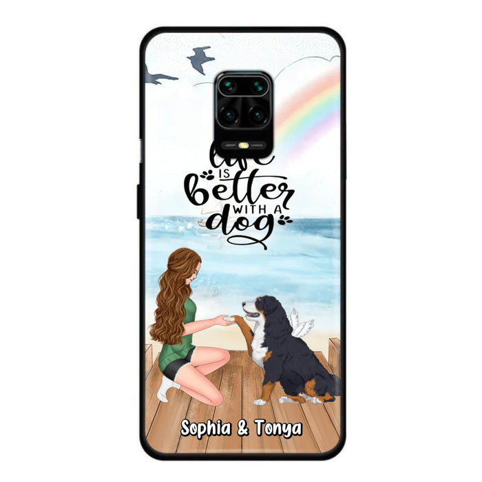 Custom Personalized Dog Mom Phone Case - Gift Idea For Dog Lovers - Life Is Better With A Dog - Case for Xiaomi, Huawei & Oppo