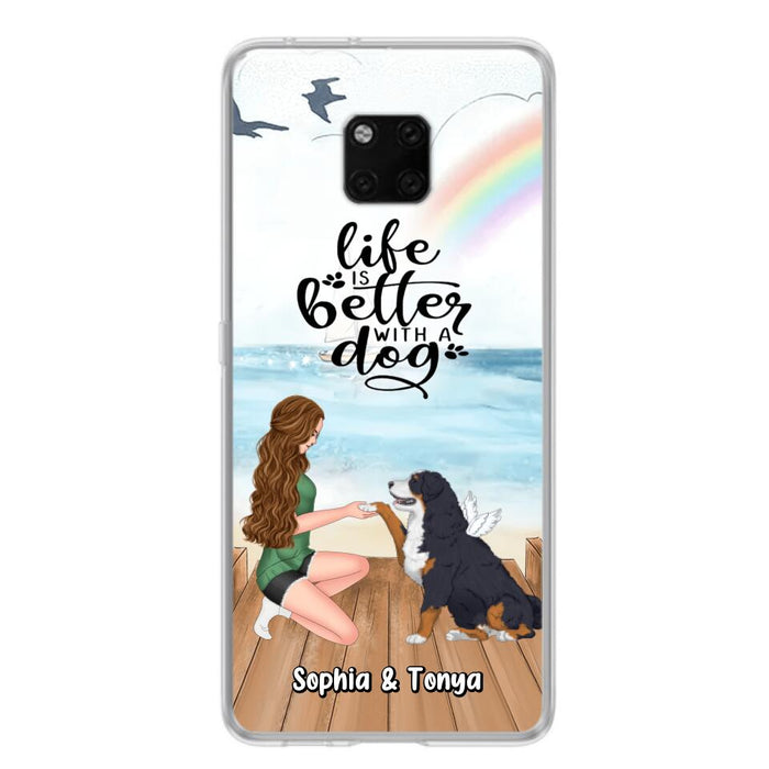 Custom Personalized Dog Mom Phone Case - Gift Idea For Dog Lovers - Life Is Better With A Dog - Case for Xiaomi, Huawei & Oppo