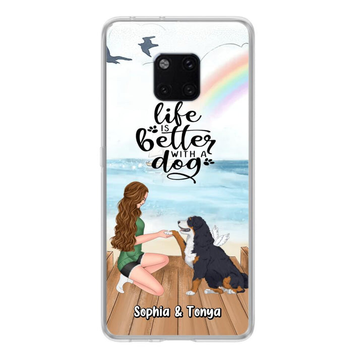 Custom Personalized Dog Mom Phone Case - Gift Idea For Dog Lovers - Life Is Better With A Dog - Case for Xiaomi, Huawei & Oppo