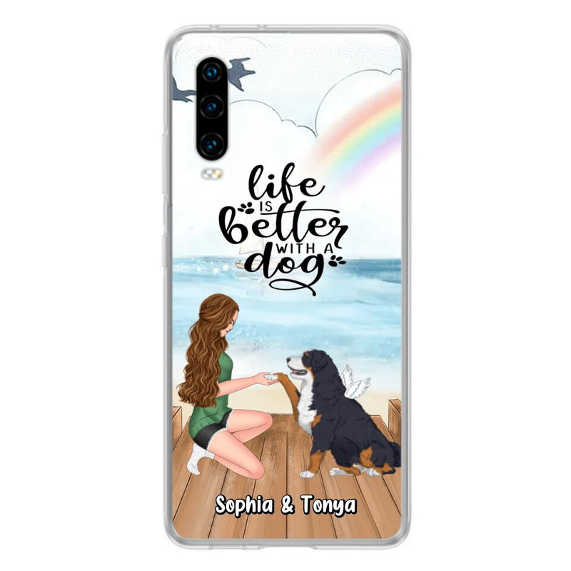 Custom Personalized Dog Mom Phone Case - Gift Idea For Dog Lovers - Life Is Better With A Dog - Case for Xiaomi, Huawei & Oppo