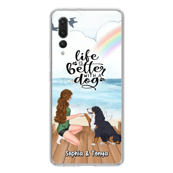 Custom Personalized Dog Mom Phone Case - Gift Idea For Dog Lovers - Life Is Better With A Dog - Case for Xiaomi, Huawei & Oppo