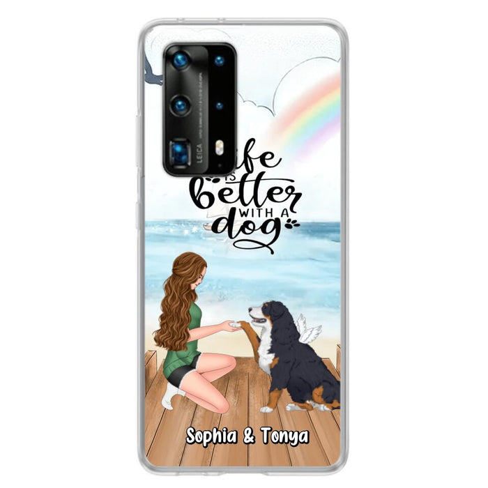 Custom Personalized Dog Mom Phone Case - Gift Idea For Dog Lovers - Life Is Better With A Dog - Case for Xiaomi, Huawei & Oppo