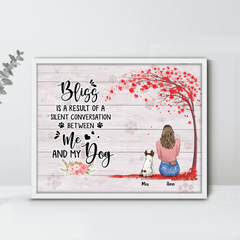 Personalized Dog Mom Horizontal Poster - Gift For Mother's Day with up to 4 Dogs - To Never Know The Love Of Dogs Is To Miss The Best Thing Life Has To Give