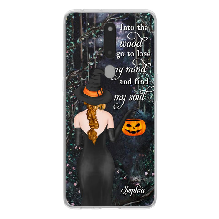 Custom Personalized Witch Phone Case - Halloween Gift Idea - Into The Wood I Go To Lose My Mind And Find My Soul - Case For Xiaomi, Oppo And Huawei