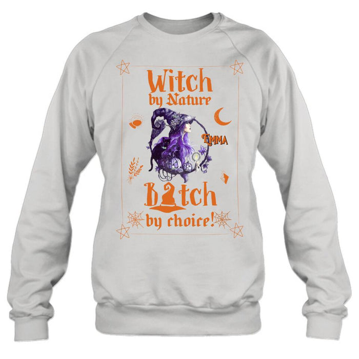 Custom Personalized Witch Shirt - Halloween Gift Idea For Friends