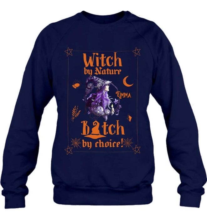 Custom Personalized Witch Shirt - Halloween Gift Idea For Friends