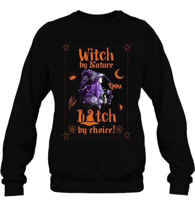 Custom Personalized Witch Shirt - Halloween Gift Idea For Friends