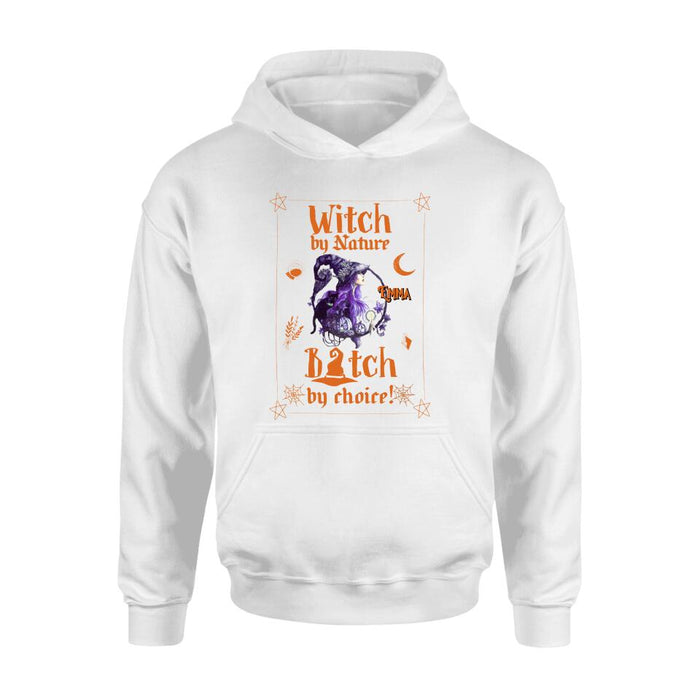 Custom Personalized Witch Shirt - Halloween Gift Idea For Friends