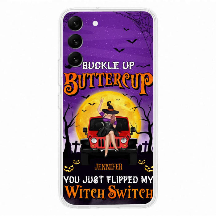 Custom Personalized Off-road Witch Phone Case - Halloween Gift Idea For Friends/Off-road Lovers - Case for iPhone & Samsung