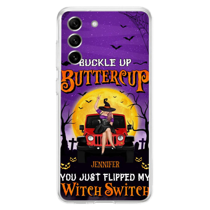 Custom Personalized Off-road Witch Phone Case - Halloween Gift Idea For Friends/Off-road Lovers - Case for iPhone & Samsung