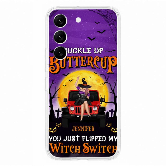 Custom Personalized Off-road Witch Phone Case - Halloween Gift Idea For Friends/Off-road Lovers - Case for iPhone & Samsung