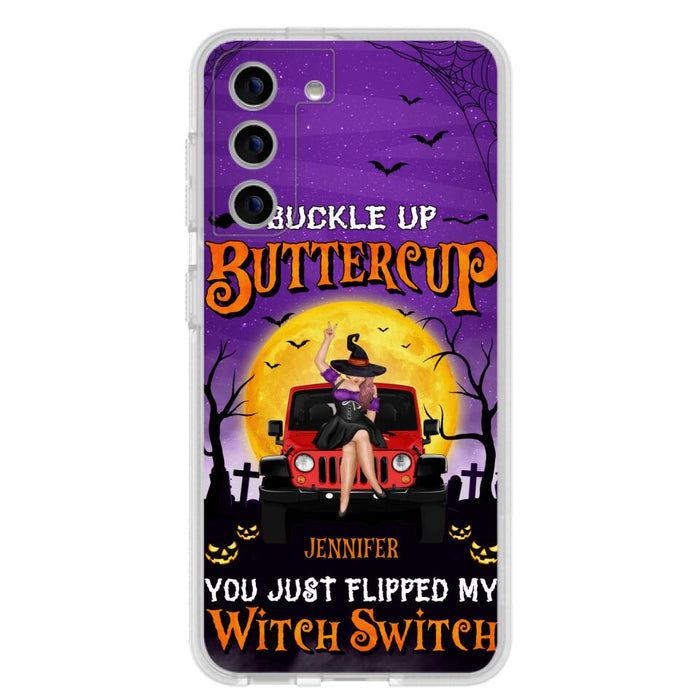 Custom Personalized Off-road Witch Phone Case - Halloween Gift Idea For Friends/Off-road Lovers - Case for iPhone & Samsung