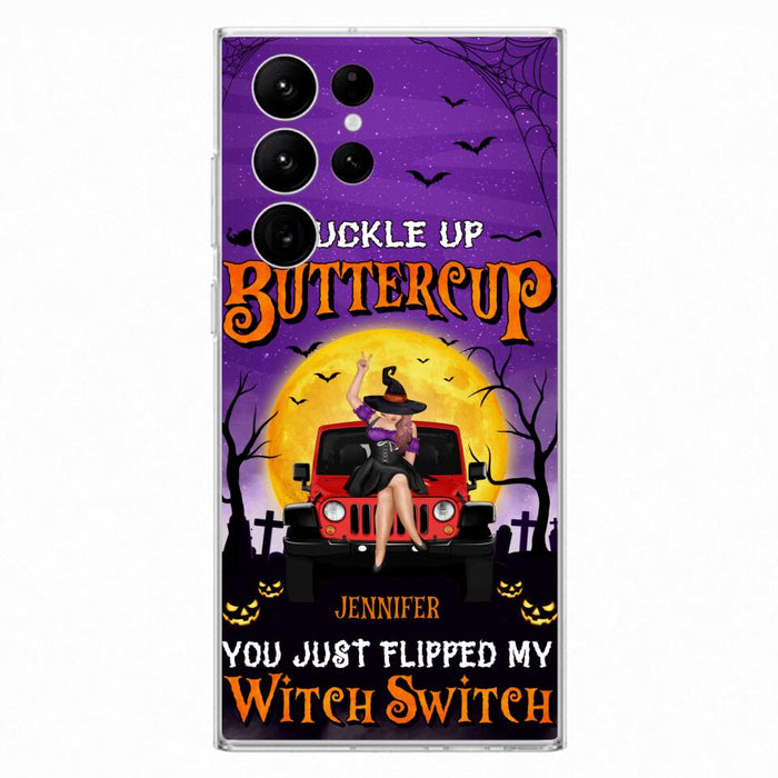 Custom Personalized Off-road Witch Phone Case - Halloween Gift Idea For Friends/Off-road Lovers - Case for iPhone & Samsung