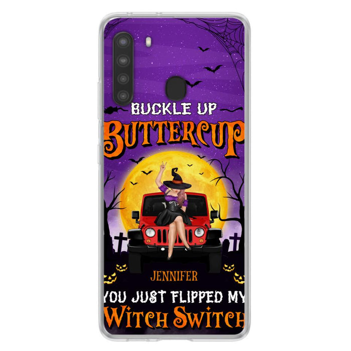 Custom Personalized Off-road Witch Phone Case - Halloween Gift Idea For Friends/Off-road Lovers - Case for iPhone & Samsung