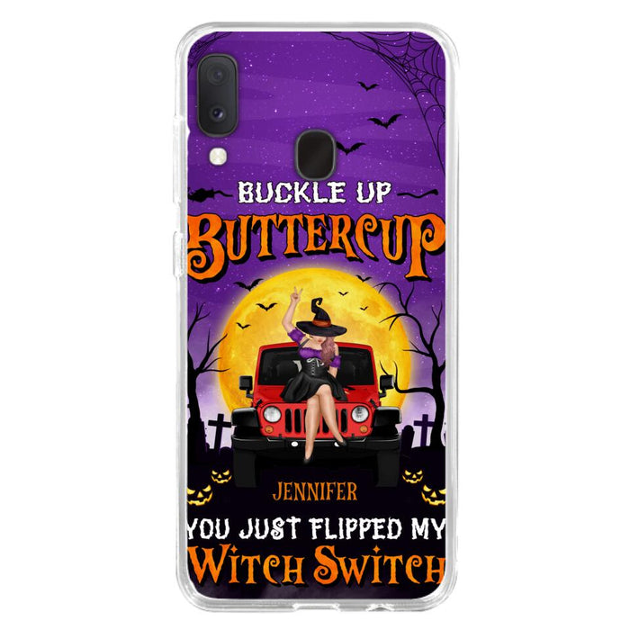 Custom Personalized Off-road Witch Phone Case - Halloween Gift Idea For Friends/Off-road Lovers - Case for iPhone & Samsung