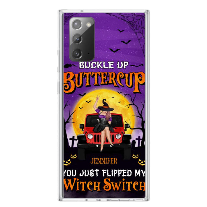 Custom Personalized Off-road Witch Phone Case - Halloween Gift Idea For Friends/Off-road Lovers - Case for iPhone & Samsung