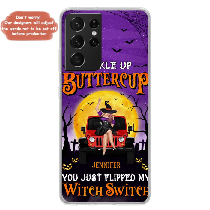 Custom Personalized Off-road Witch Phone Case - Halloween Gift Idea For Friends/Off-road Lovers - Case for iPhone & Samsung