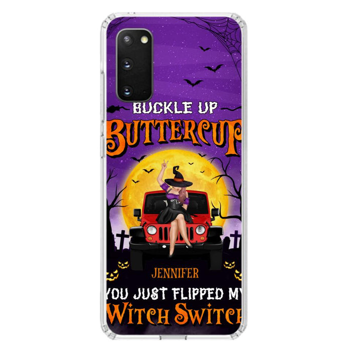 Custom Personalized Off-road Witch Phone Case - Halloween Gift Idea For Friends/Off-road Lovers - Case for iPhone & Samsung