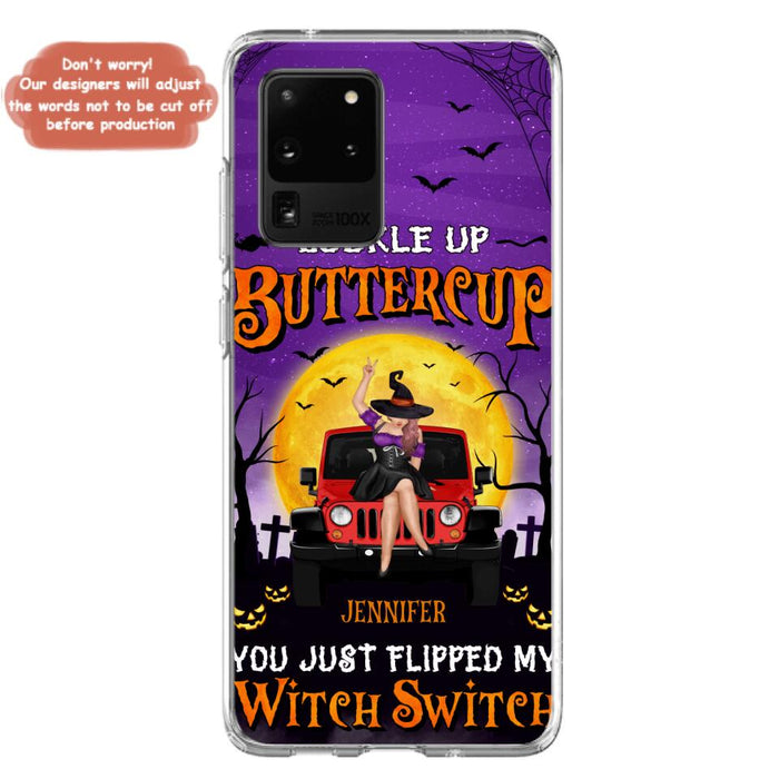 Custom Personalized Off-road Witch Phone Case - Halloween Gift Idea For Friends/Off-road Lovers - Case for iPhone & Samsung