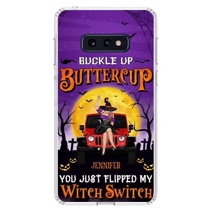 Custom Personalized Off-road Witch Phone Case - Halloween Gift Idea For Friends/Off-road Lovers - Case for iPhone & Samsung