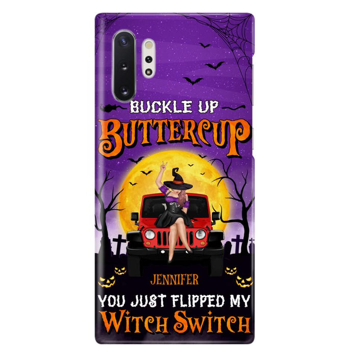 Custom Personalized Off-road Witch Phone Case - Halloween Gift Idea For Friends/Off-road Lovers - Case for iPhone & Samsung