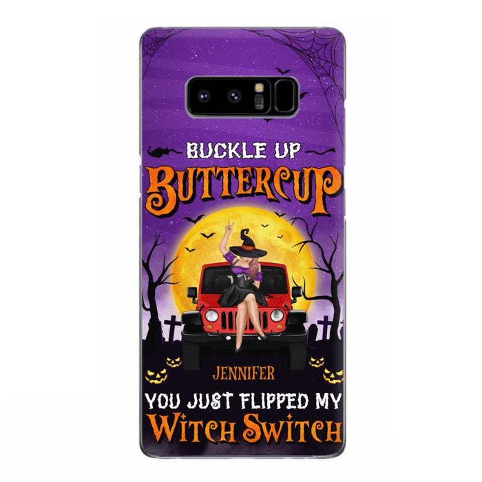 Custom Personalized Off-road Witch Phone Case - Halloween Gift Idea For Friends/Off-road Lovers - Case for iPhone & Samsung