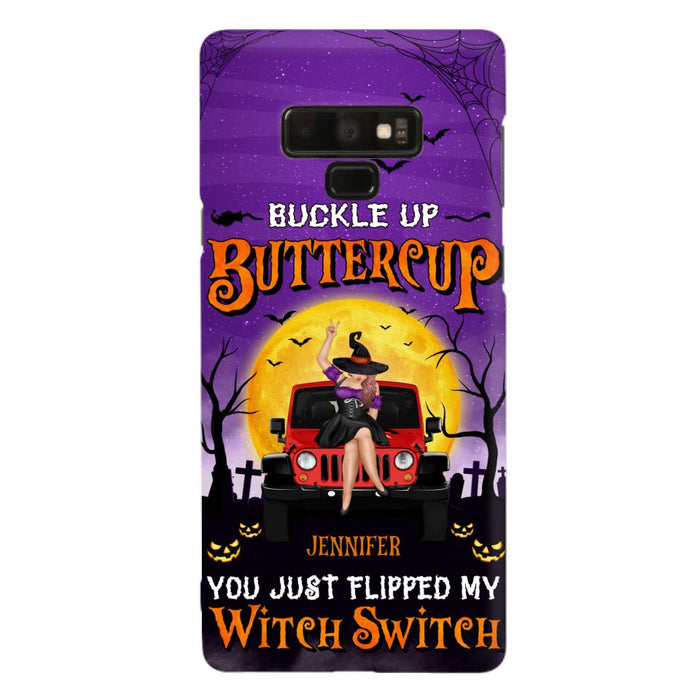 Custom Personalized Off-road Witch Phone Case - Halloween Gift Idea For Friends/Off-road Lovers - Case for iPhone & Samsung