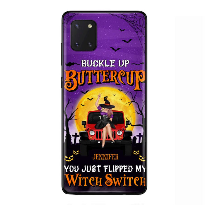 Custom Personalized Off-road Witch Phone Case - Halloween Gift Idea For Friends/Off-road Lovers - Case for iPhone & Samsung