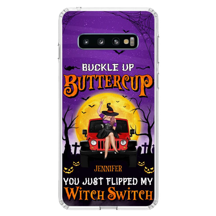 Custom Personalized Off-road Witch Phone Case - Halloween Gift Idea For Friends/Off-road Lovers - Case for iPhone & Samsung