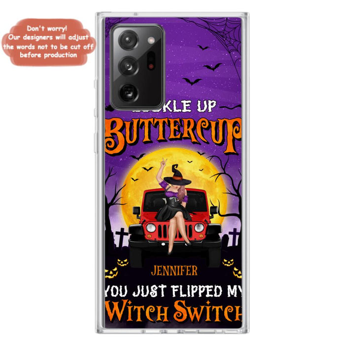 Custom Personalized Off-road Witch Phone Case - Halloween Gift Idea For Friends/Off-road Lovers - Case for iPhone & Samsung