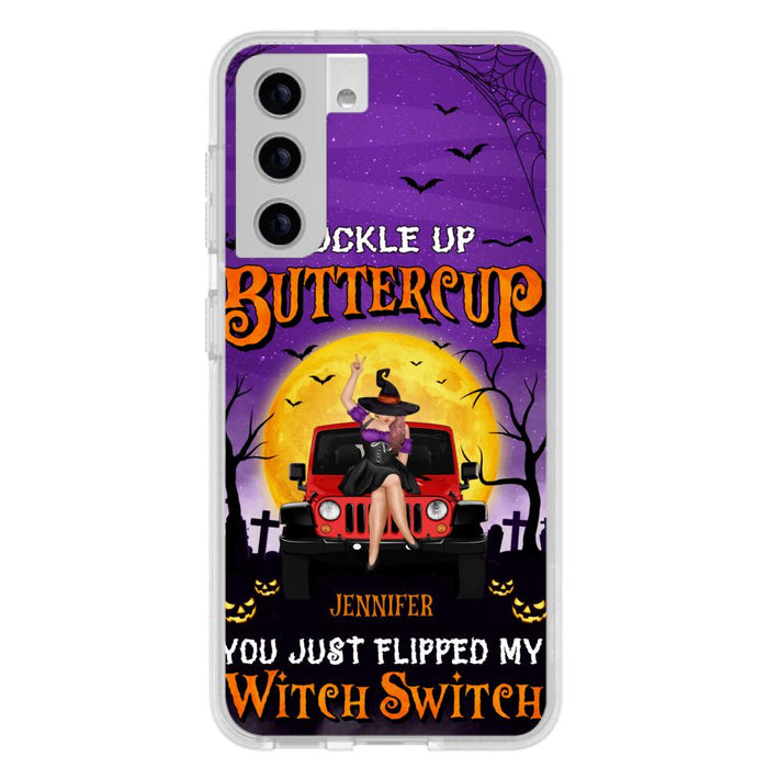 Custom Personalized Off-road Witch Phone Case - Halloween Gift Idea For Friends/Off-road Lovers - Case for iPhone & Samsung