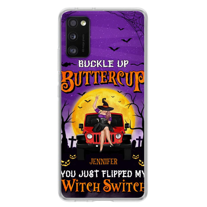 Custom Personalized Off-road Witch Phone Case - Halloween Gift Idea For Friends/Off-road Lovers - Case for iPhone & Samsung